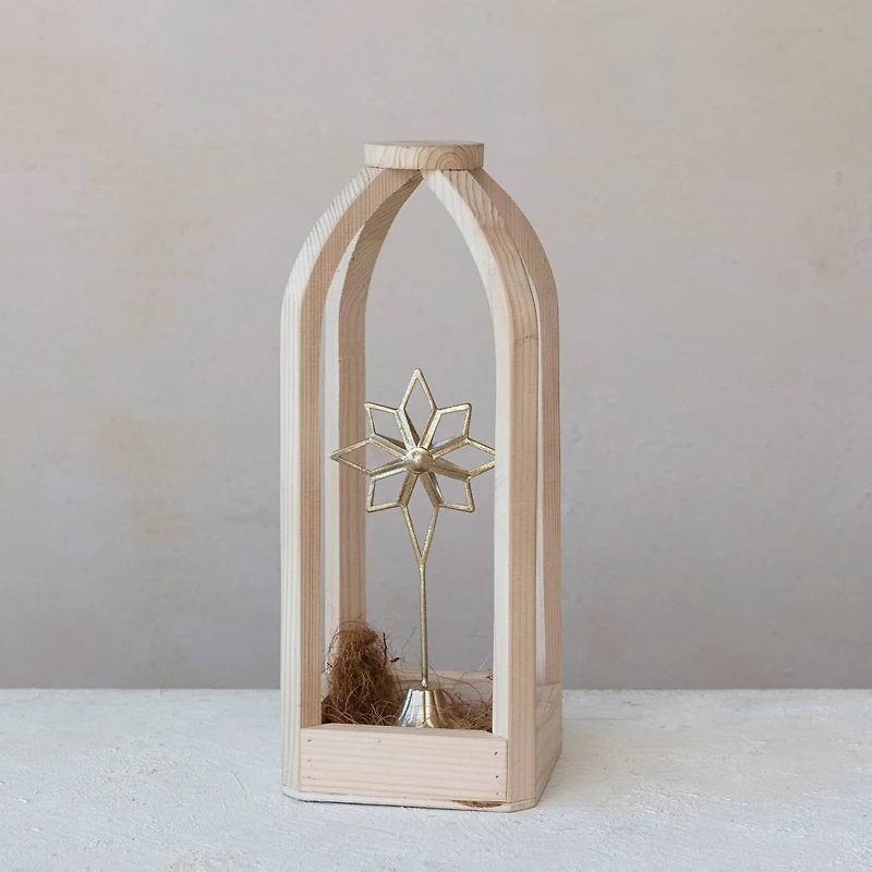 Hello Honey® 10.25" Gold Metal Star Decor on Stand