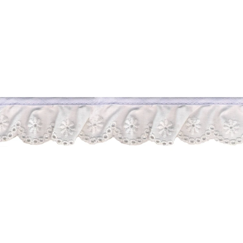 Wrights White Simplicity Swiss Eyelet