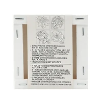 Floral Mini Canvas Painting Kit by Craft Smart®