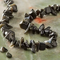 12 Packs: 4 ct. (48 total) Black Quartz Chip Beads by Bead Landing®