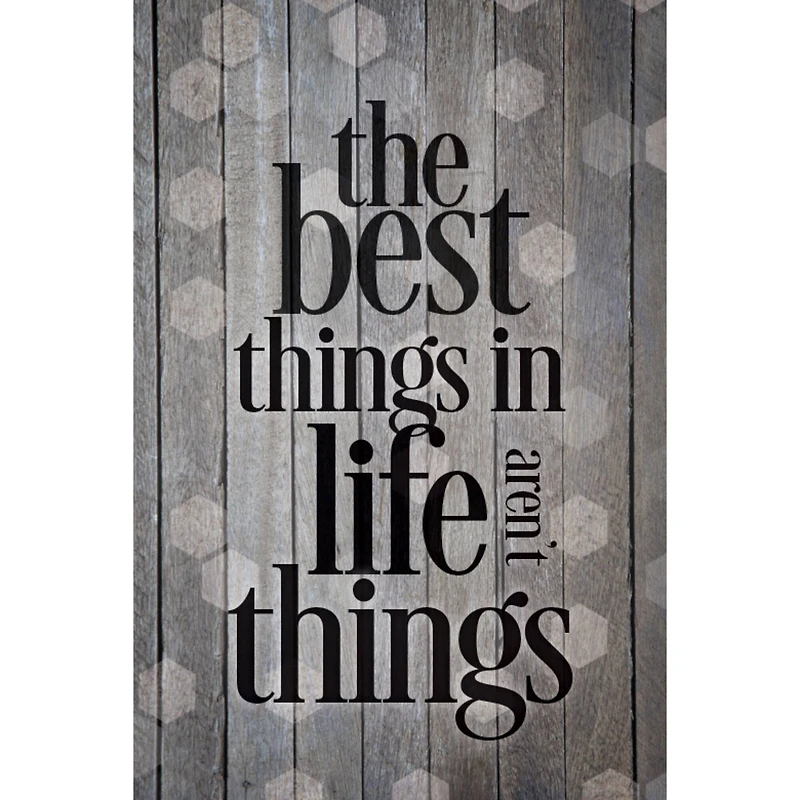 The Best Things In Life Wood Plaque With Easel & Hanger