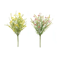 21" Yarrow Floral Bush Set