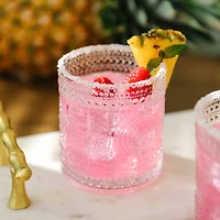 Kate Aspen® 10oz. Hobnail Beaded Floral Clear Drinking Glasses, 6ct.