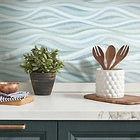 RoomMates Mosaic Waves Peel & Stick Wallpaper