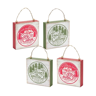 6" Cabin and Trails Signs Set