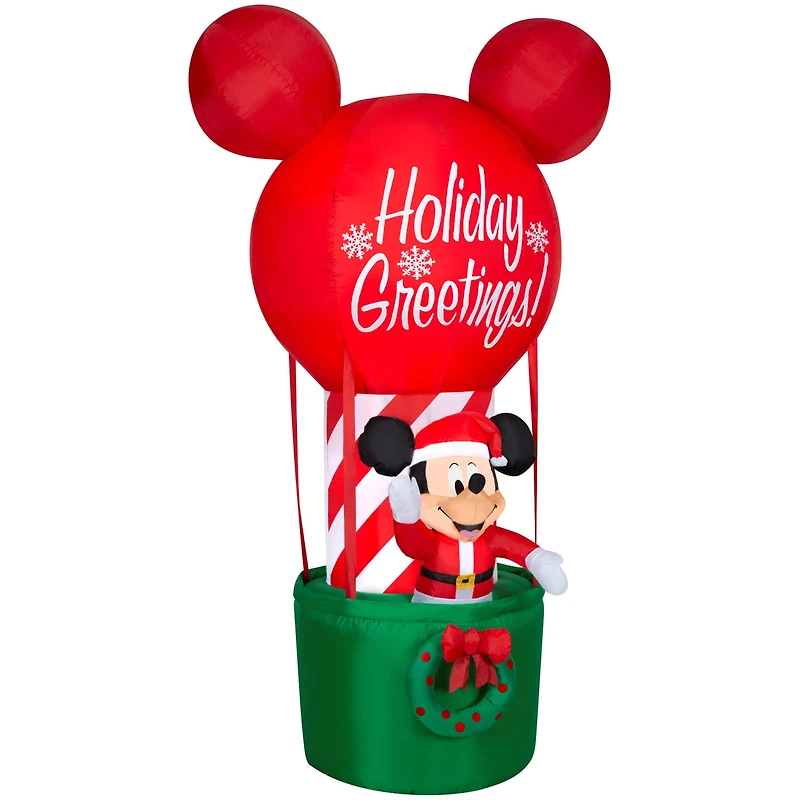 7ft. Airblown® Inflatable Mickey Mouse in Hot Air Balloon