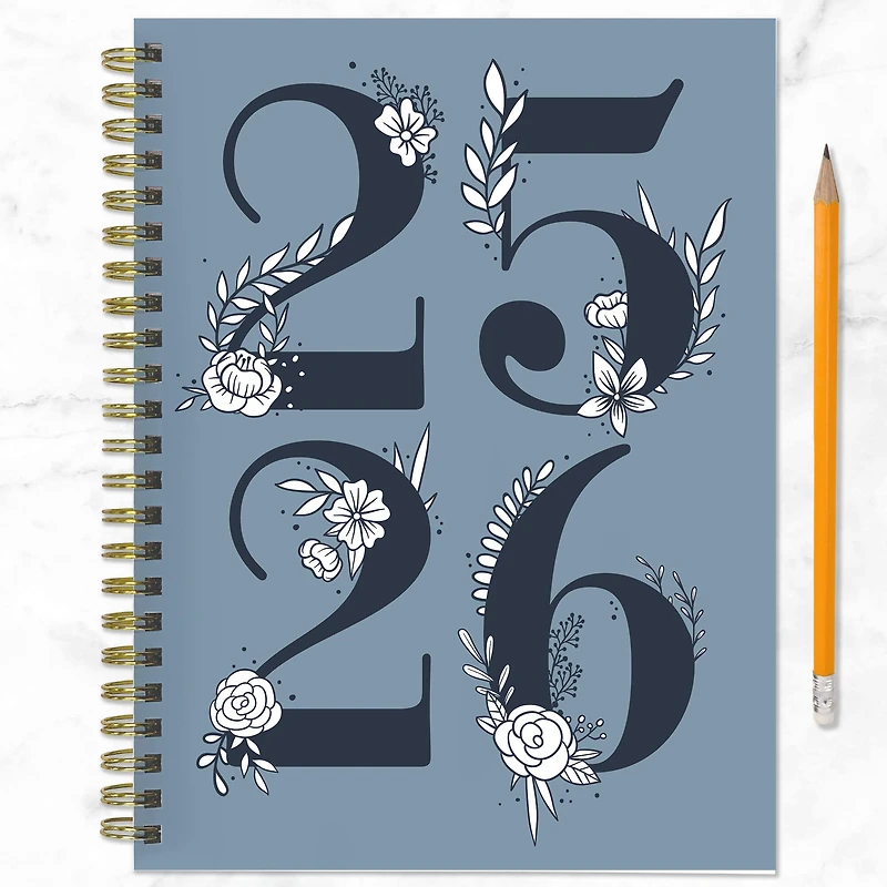 TF Publishing 2025-2026 Simply French Blue Medium Weekly/Monthly Planner