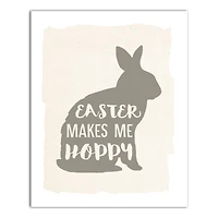 Easter Makes Me Hoppy 2 16" x 20" Canvas Wall Art