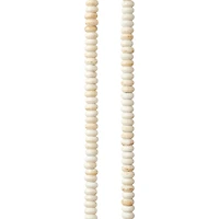 12 Pack:  White Rondelle Reconstituted Turquoise Stone Beads, 4mm by Bead Landing™