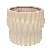 9" Tan Modern Ceramic Pot by Ashland®