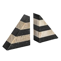 Hello Honey® Brown & Black Decorative Marble Bookends Set