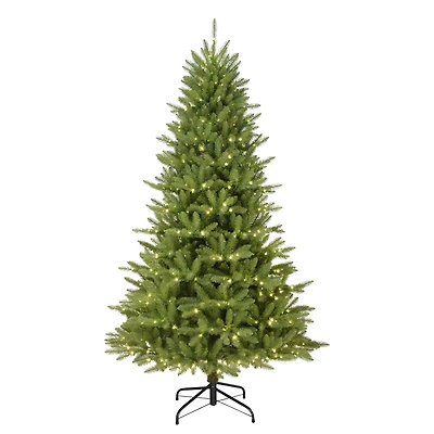 7.5ft. Pre-Lit Sure-Lit Pole® Fraser Fir Artificial Christmas Tree, Multicolor LED Lights