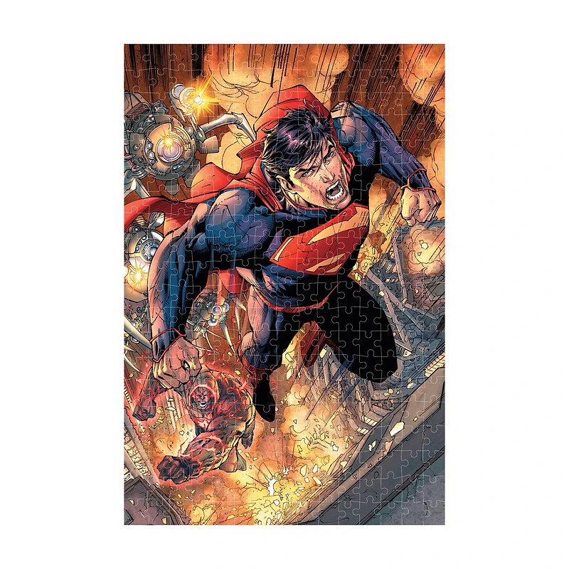 DC Comics - Superman 3D Lenticular Jigsaw Puzzle in a Collectible Tin Book: 300 Pcs