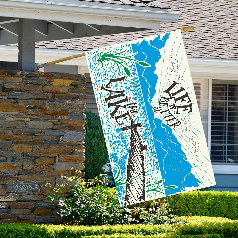 Life is Better at the Lake Doormat