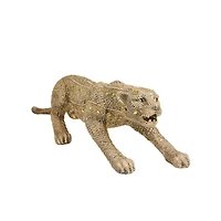 33" Gold Glam Leopard Sculpture