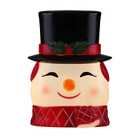 Mr. Christmas 12" Snowman Blow Mold Lit Tree Topper
