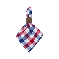 DII® Red & Blue Check Cloth Dinner Napkins, 6ct.