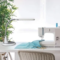 OttLite 27" White Wide Area Dimmable LED Table Lamp