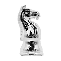 5.5" Silver Knight Ceramic Tabletop Chess Piece by Ashland®