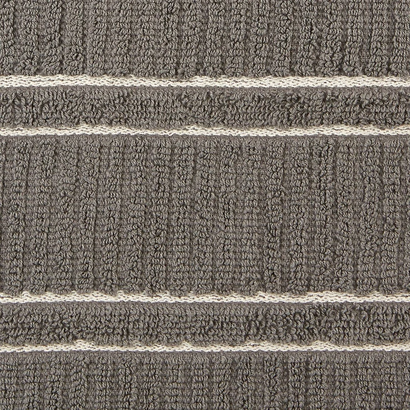 DII® J&M Gray Ribbed Terry Dishtowel & Dishcloth Set