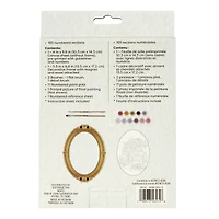 Books & Flowers Paint-by-Number Framed Mini Kit