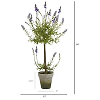 3ft. Potted Lavender Single Ball Topiary Tree