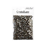 John Bead Crystal Lane SS12 Metallic Glass Round Flatback Rhinestones, 2,880ct