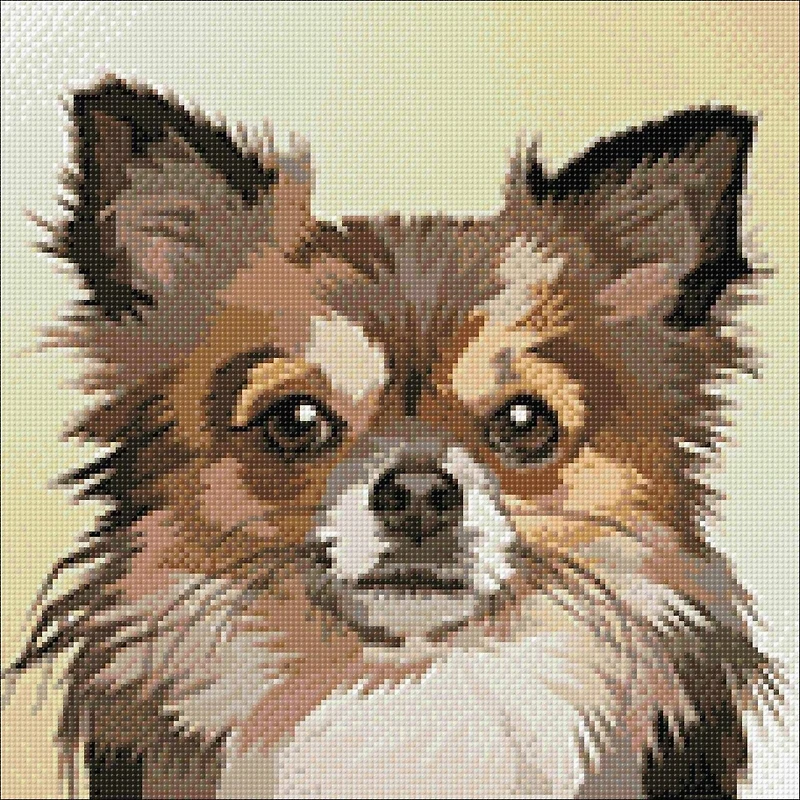 Wizardi Diamond Painting Kit Dog Portrait 