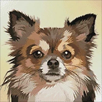 Wizardi Diamond Painting Kit Dog Portrait 