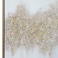 CosmoLiving by Cosmopolitan Gold Glam Abstract Canvas Wall Art
