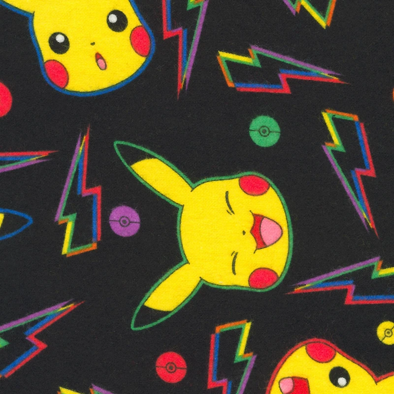 Pokémon™ Rainbow Pikachu Toss Cotton Fabric