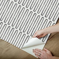 NuWallpaper Porter Charcoal Peel & Stick Wallpaper