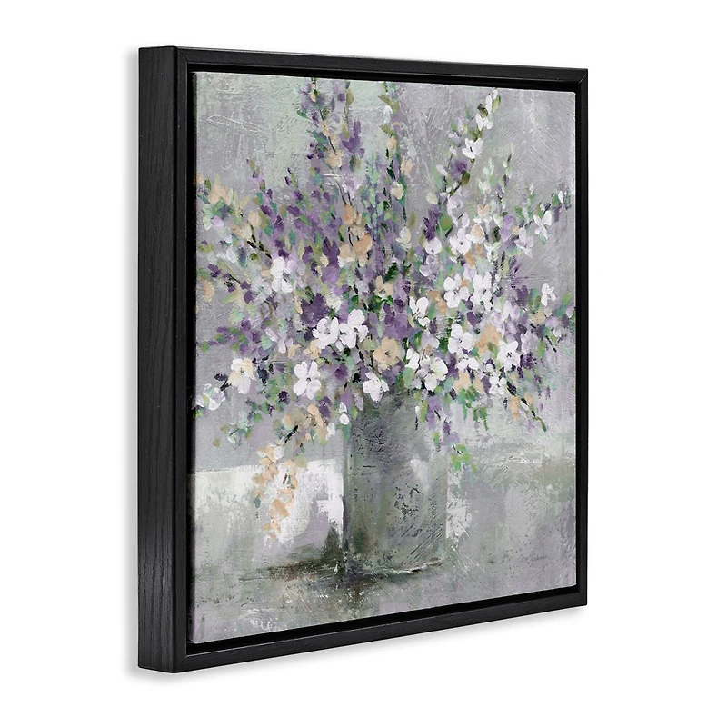 Stupell Industries Blossoming Aster Flower Bouquet Floater Framed Art
