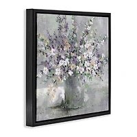 Stupell Industries Blossoming Aster Flower Bouquet Floater Framed Art