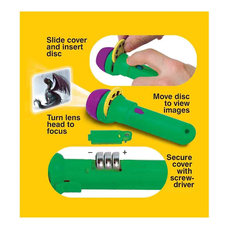 Brainstorm Toys Wizard & Dragon Children's Flashlight & Projector