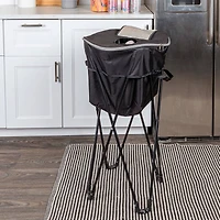 Household Essentials 2.75ft. Black Thermal Standing Cooler with Travel Bag