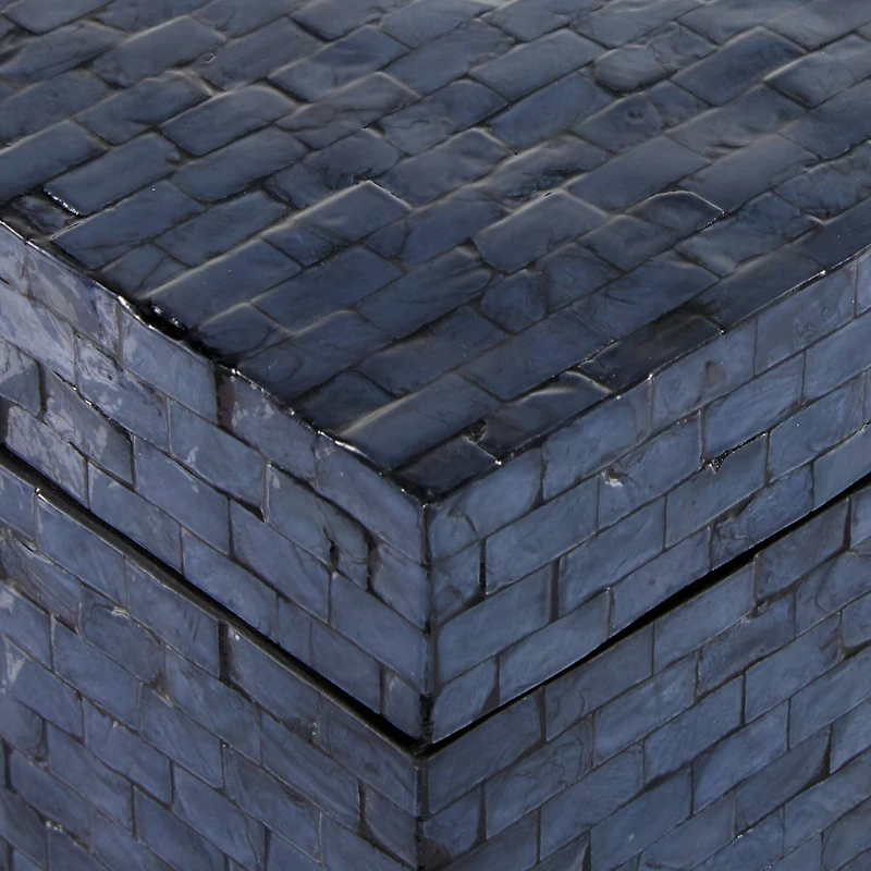 Blue Capiz Coastal Box Set