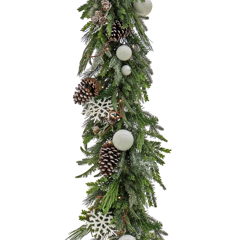 9ft. Pre-Lit Alpine Collection Decorated Garland