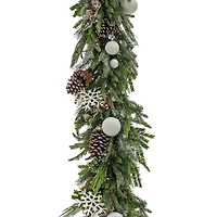 9ft. Pre-Lit Alpine Collection Decorated Garland