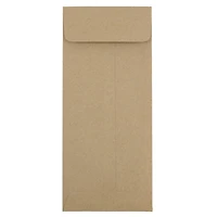 JAM Paper 4.5" x 10.375" Brown Kraft Policy Business Envelopes, 50ct.