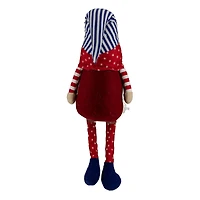 17.7" Sitting Patriotic Girl 4th of July Gnome