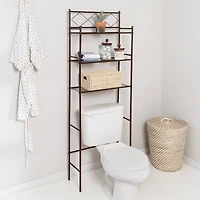Honey Can Do Oil-Rubbed Bronze Over-the-Toilet Space Saver Shelving Unit
