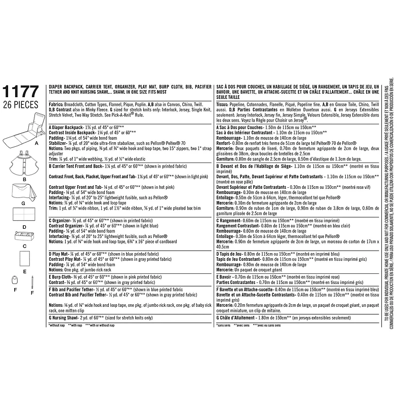 Simplicity® Pattern CS1177 (One Size)