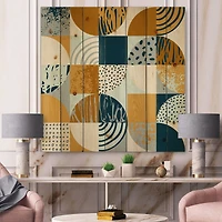 Designart - Retro Semicircles Circles and Squares