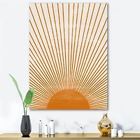 Designart - Orange Sun Print III