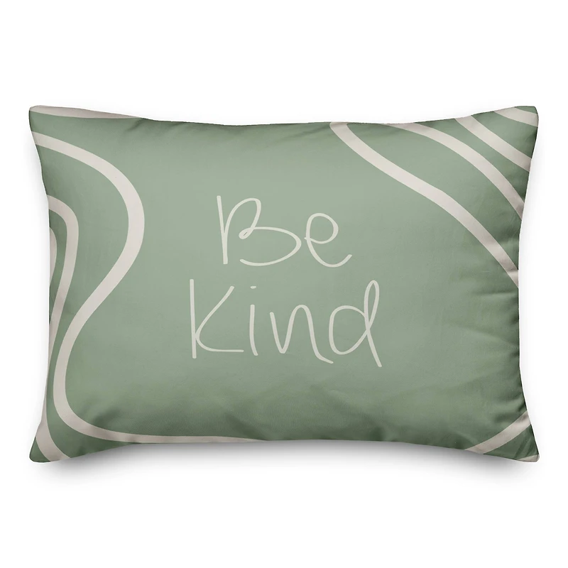 Sage Be Kind Throw Pillow