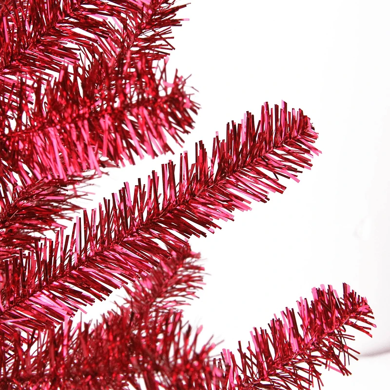 3ft. Unlit Red Tinsel Twig Artificial Christmas Tree
