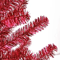 3ft. Unlit Red Tinsel Twig Artificial Christmas Tree