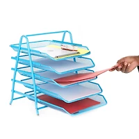 Mind Reader Desk Organizer with 5 Sliding Trays