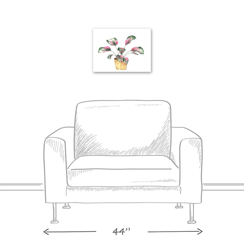 Coastal Beach Plant 16" x 12" Canvas Wall Art